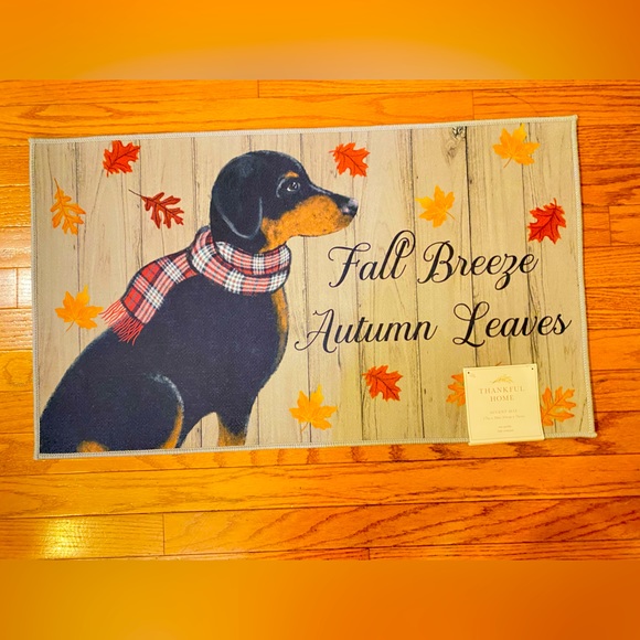 NWT: RUG-THANKFUL HOME ACCENT RUG- Dog - Low Profile & Fade Resistant - Picture 2 of 6